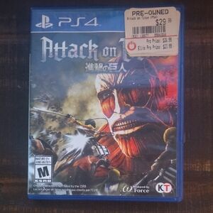 Attack on Titan PS4 Game Disc